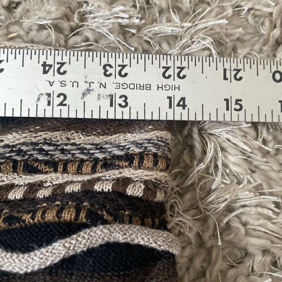 AlpandinA Tube Skirt / Dress / Shawl Black & Brown Knit Baby Alpaca Made in Peru - Picture 8 of 11